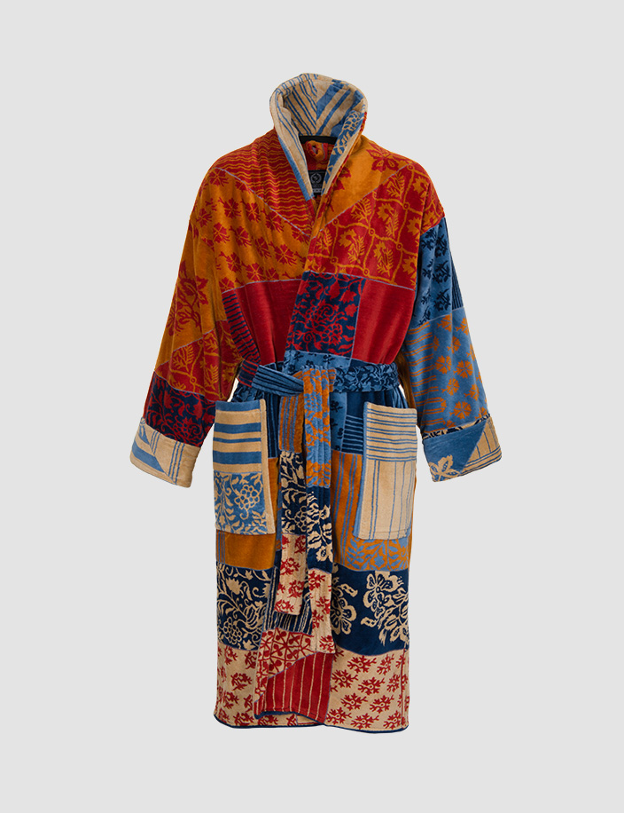 Vintage Dressing Gown/kimono, Rayon, Japanese Print, handmade, one size |  RetroJam